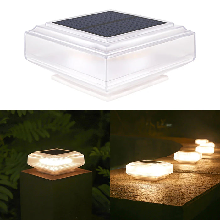 Solar Column Headlight – Waterproof LED Outdoor Lamp with Intelligent Light Control