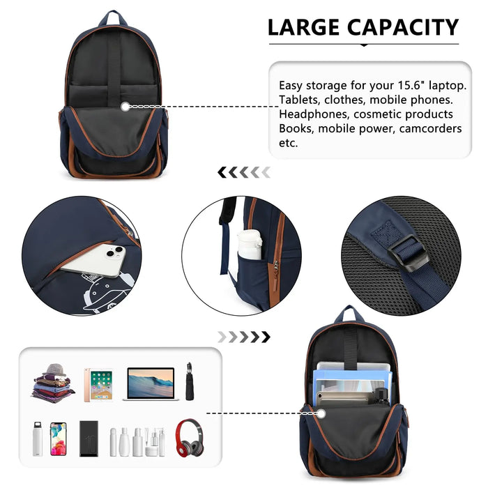 Luminous School Backpack Set – 3-in-1 Glow-in-the-Dark Bag with Laptop Compartment & Accessories - Samanta Factory
