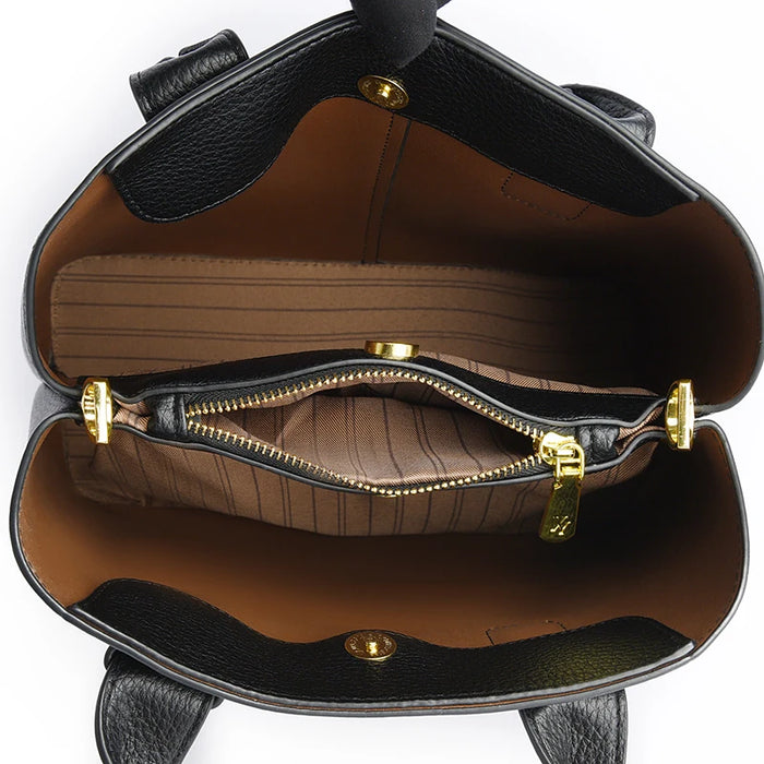 Women’s PU Leather Business Handbag – Saffiano Tote with Adjustable Shoulder Strap - Samanta Factory