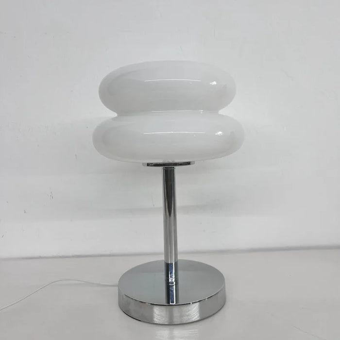 Modern Stained Glass Table Lamp – Touch Control LED Bedside Lighting