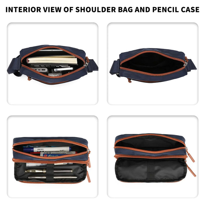 Luminous School Backpack Set – 3-in-1 Glow-in-the-Dark Bag with Laptop Compartment & Accessories - Samanta Factory
