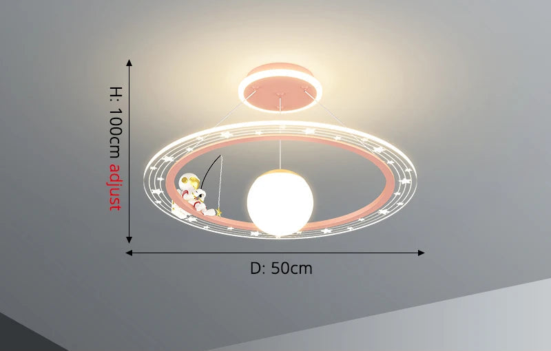 Modern Flush Mount LED Chandelier – Remote-Control Dimmable Ceiling Light