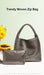 Stylish Split Leather Bucket Shoulder Bag – Versatile Women’s Handbag for Work & Casual Outings - Samanta Factory