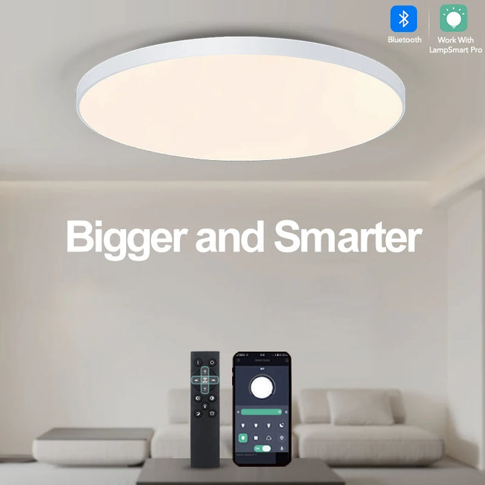 Smart LED Ceiling Light – APP & Remote Controlled Dimmable Modern Lamp