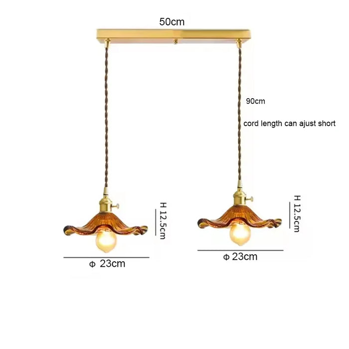 Art Deco Copper Pendant Light – Elegant Ceiling Lamp for Modern Interiors - Samanta Factory