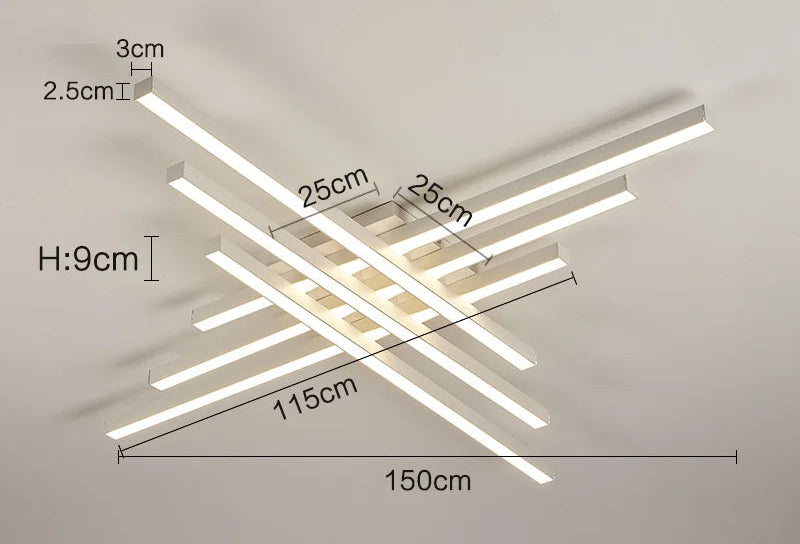 Ceiling Light – Modern Nordic Iron & Acrylic Design with LED Illumination