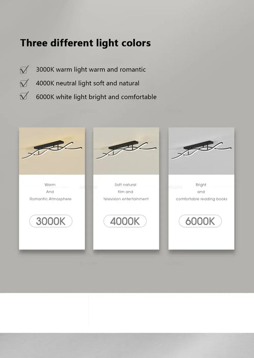 LED Ceiling Light – Simple Line Design for Modern Kitchens, Bedrooms, and Dining Areas