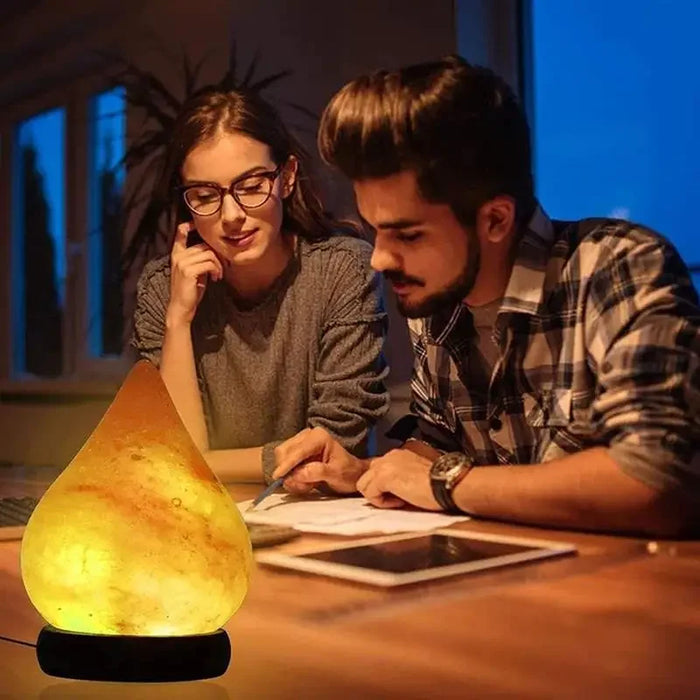 Himalayan Salt Lamp – Color-Changing LED with USB & Natural Air Purification - Samanta Factory