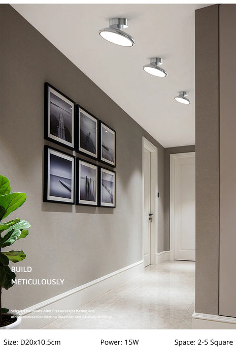 Modern Surface-Mounted Ceiling Light – Remote-Controlled LED Fixture for Bedrooms and Living
