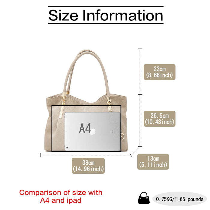 Genuine Leather Shoulder Bag – Elegant Casual Tote with Beading & Sequins for Women - Samanta Factory