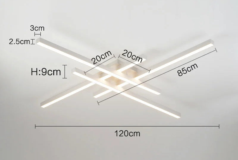 Ceiling Light – Modern Nordic Iron & Acrylic Design with LED Illumination