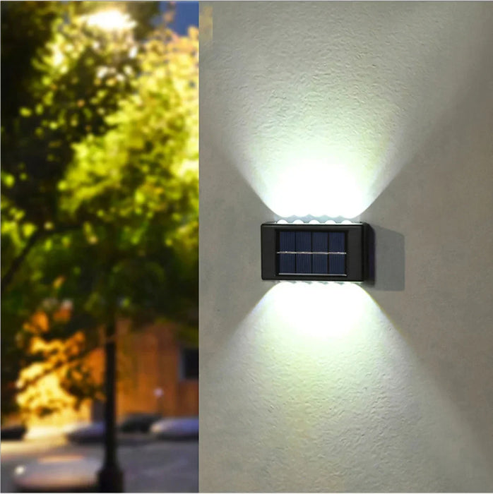 Solar Wall Light – Up & Down Waterproof LED for Modern Outdoor Decor