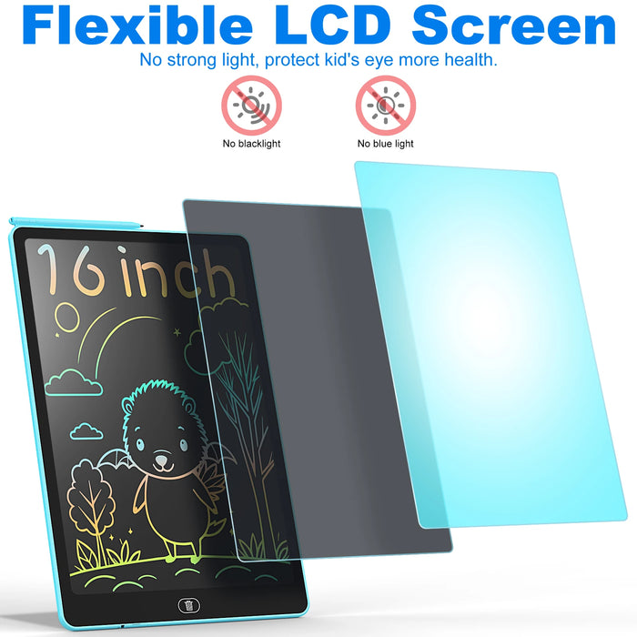 16-Inch LCD Writing Tablet – Colorful Screen with One-Tap Erase & Lock Function - Samanta Factory