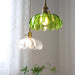 Japanese glass pendant light with polished copper finish for modern home décor