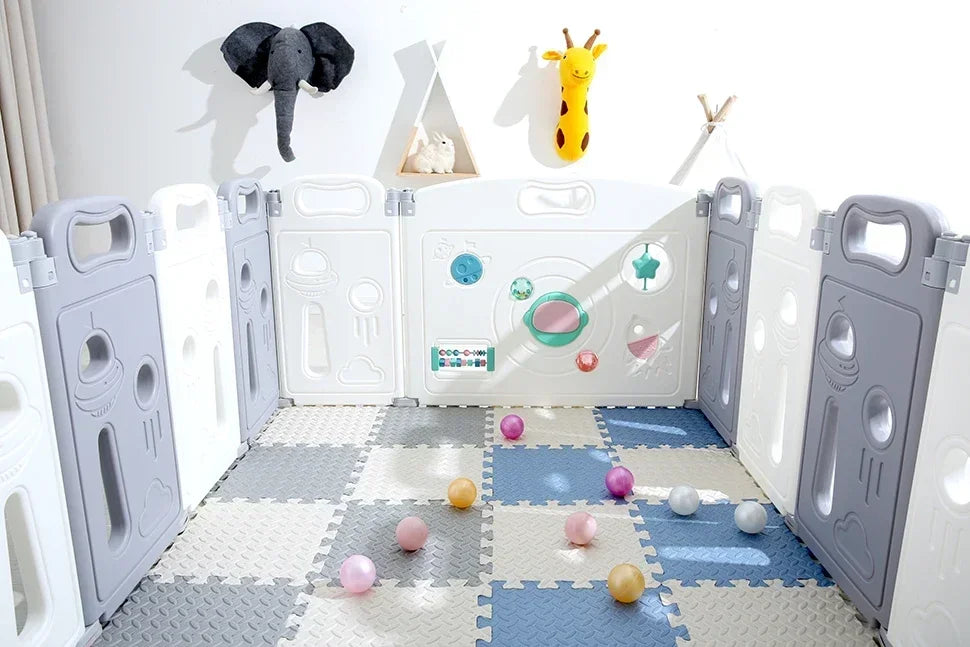 Foam Play Mat for Babies – BPA-Free, Thick Non-Toxic Puzzle Mat for Floor Protection & Playroom Use - Samanta Factory