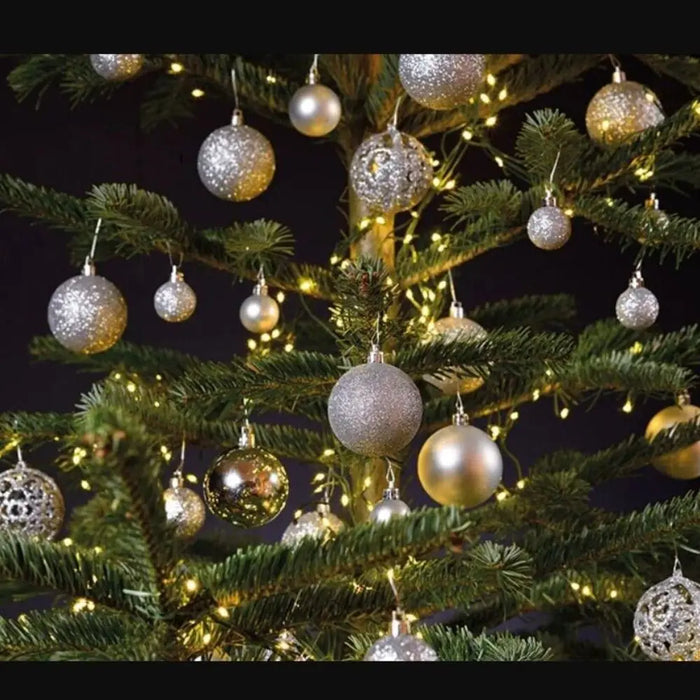 Christmas Ball Ornament Set – 100PCS Plastic Baubles in 18 Colours