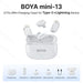 BOYA Mini Wireless Microphone – 2.4GHz Lavalier Mic with Charging Case for iPhone & Android - Samanta Factory