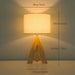 Wooden Tripod Floor Lamp – Hand-Knitted Fabric Shade with E26 Dimmable LED - Samanta Factory