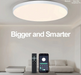 Smart LED Ceiling Light with Remote and APP Control – 80W Adjustable Dimmable Lamp