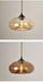 Modern Glass Pendant Light – Elegant LED Ceiling Fixture with Iron Finish - Samanta Factory