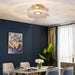 Crystal Pendant Light – Modern Loft Hanging Lamp with Iron & Glass Design - Samanta Factory