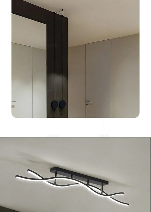 LED Ceiling Light – Simple Line Design for Modern Kitchens, Bedrooms, and Dining Areas