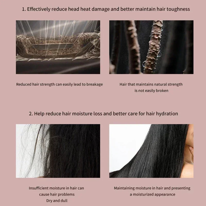 Professional Hair Dryer & Styler – Coanda Airflow with Curling, Straightening & Anti-Frizz Nozzles - Samanta Factory