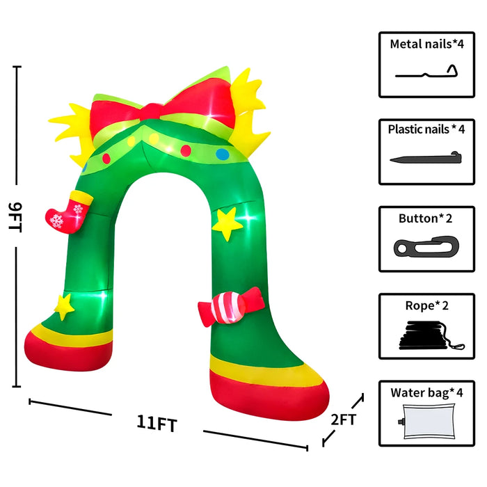 Inflatable Santa Claus Decoration – Outdoor Christmas Yard Display