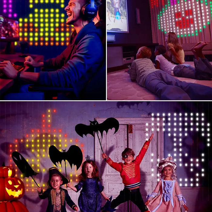 Smart LED Curtain Lights – APP Controlled RGB Fairy String for Christmas Decor