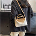 Compact Unisex Barrel-Shaped Crossbody Bag with Modern Flap Design - Samanta Factory