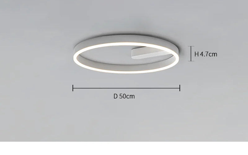 LED Ceiling Light – Modern Surface-Mounted Design with Dimmable Remote Control