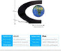 Magnetic Levitating Globe – 4-Inch Floating Earth with LED Light for Home & Office Decor - Samanta Factory