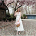 A-line Strap Long Dress – Square Neck & Backless Design - Samanta Factory