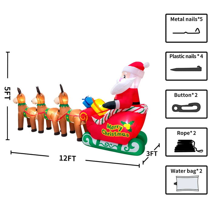 Inflatable Santa Claus Decoration – Outdoor Christmas Yard Display