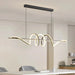 Contemporary Aluminum & Acrylic Pendant Chandelier with Adjustable Brightness & Remote - Samanta Factory