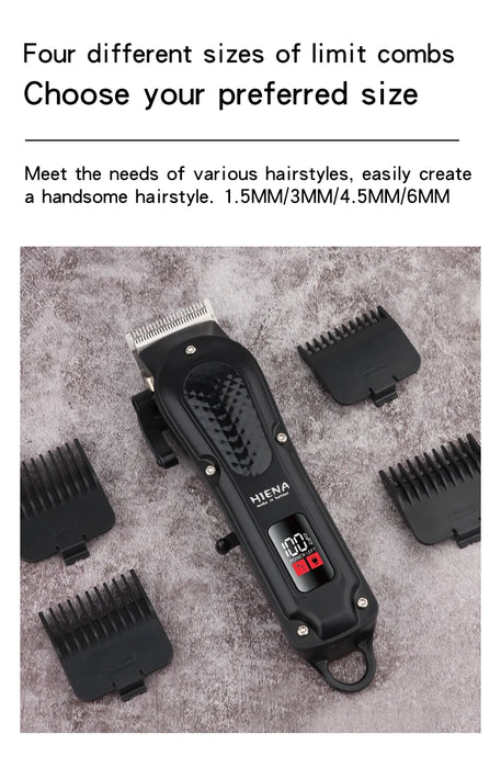 Electric Hair Clipper – Rechargeable Stainless Steel Blade with USB Charging & Adjustable Length - Samanta Factory