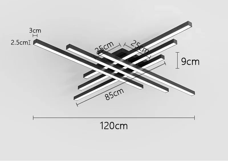 LED Ceiling Light – Modern 4-Bulb Fixture for Bedroom & Foyer