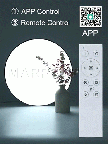 Smart LED Ceiling Light – APP & Remote Controlled Dimmable Modern Lamp