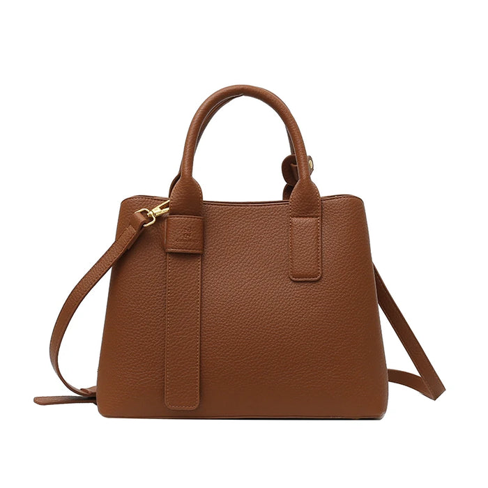 Women’s PU Leather Business Handbag – Saffiano Tote with Adjustable Shoulder Strap - Samanta Factory