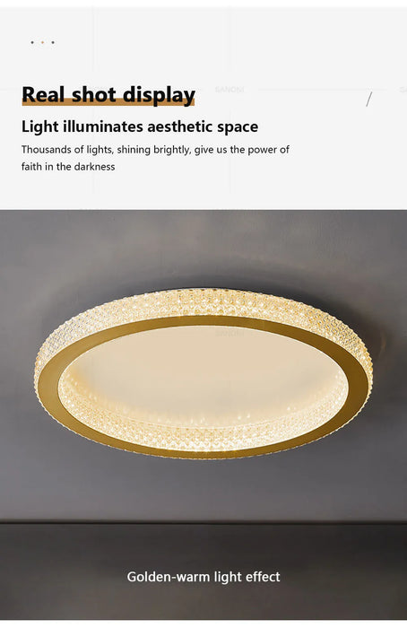 Luxury LED Ceiling Light – Modern Surface-Mounted Fixture for Living Spaces