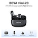 BOYA Mini Wireless Microphone – 2.4GHz Lavalier Mic with Charging Case for iPhone & Android - Samanta Factory