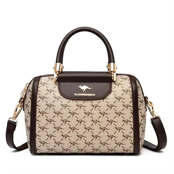 High-Quality PU Leather Handbag for Women – Animal Print Casual Tote, Versatile Fashion Bag - Samanta Factory
