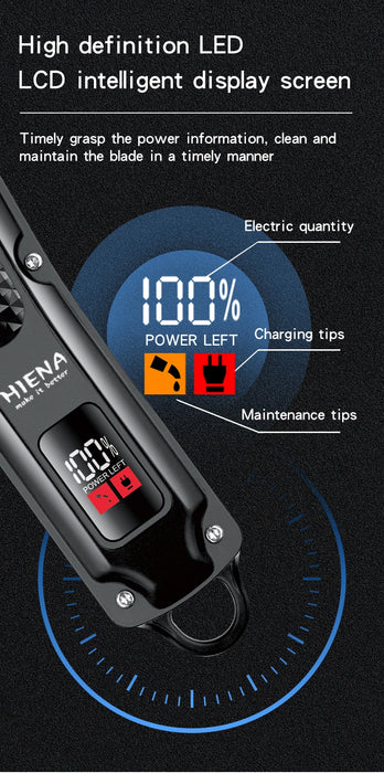 Electric Hair Clipper – Rechargeable Stainless Steel Blade with USB Charging & Adjustable Length - Samanta Factory