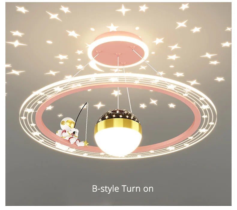 Modern Flush Mount LED Chandelier – Remote-Control Dimmable Ceiling Light