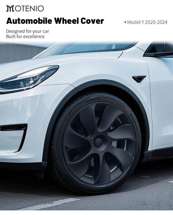4PCS 19 Inch Cyclone Style Wheel Covers for Tesla Model Y (2020-2024) Right & Left Automobile Accessories Hubcaps Replacement - Samanta Factory