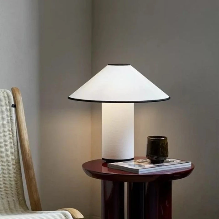 COLETTE Table Lamp – Japanese Wabi-Sabi White Mushroom Design