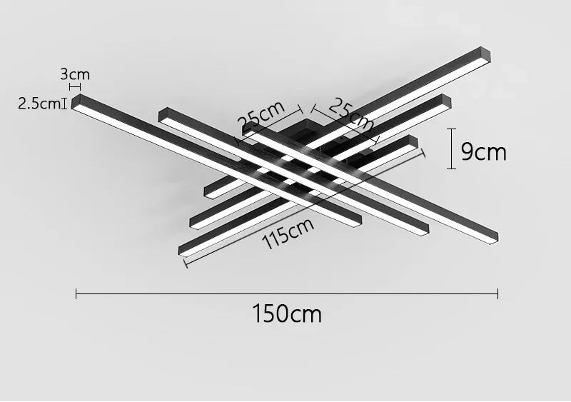 LED Ceiling Light – Modern 4-Bulb Fixture for Bedroom & Foyer