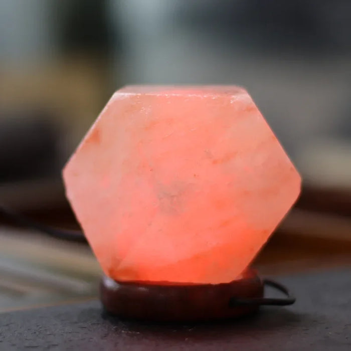 Himalayan Salt Lamp – Color-Changing LED with USB & Natural Air Purification - Samanta Factory