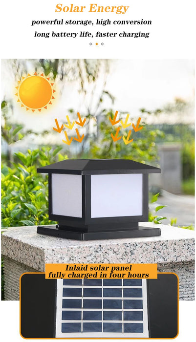 Solar LED Wall Light – Waterproof 4-Color Emergency Outdoor Lamp