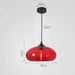 Modern Glass Pendant Light – Elegant LED Ceiling Fixture with Iron Finish - Samanta Factory